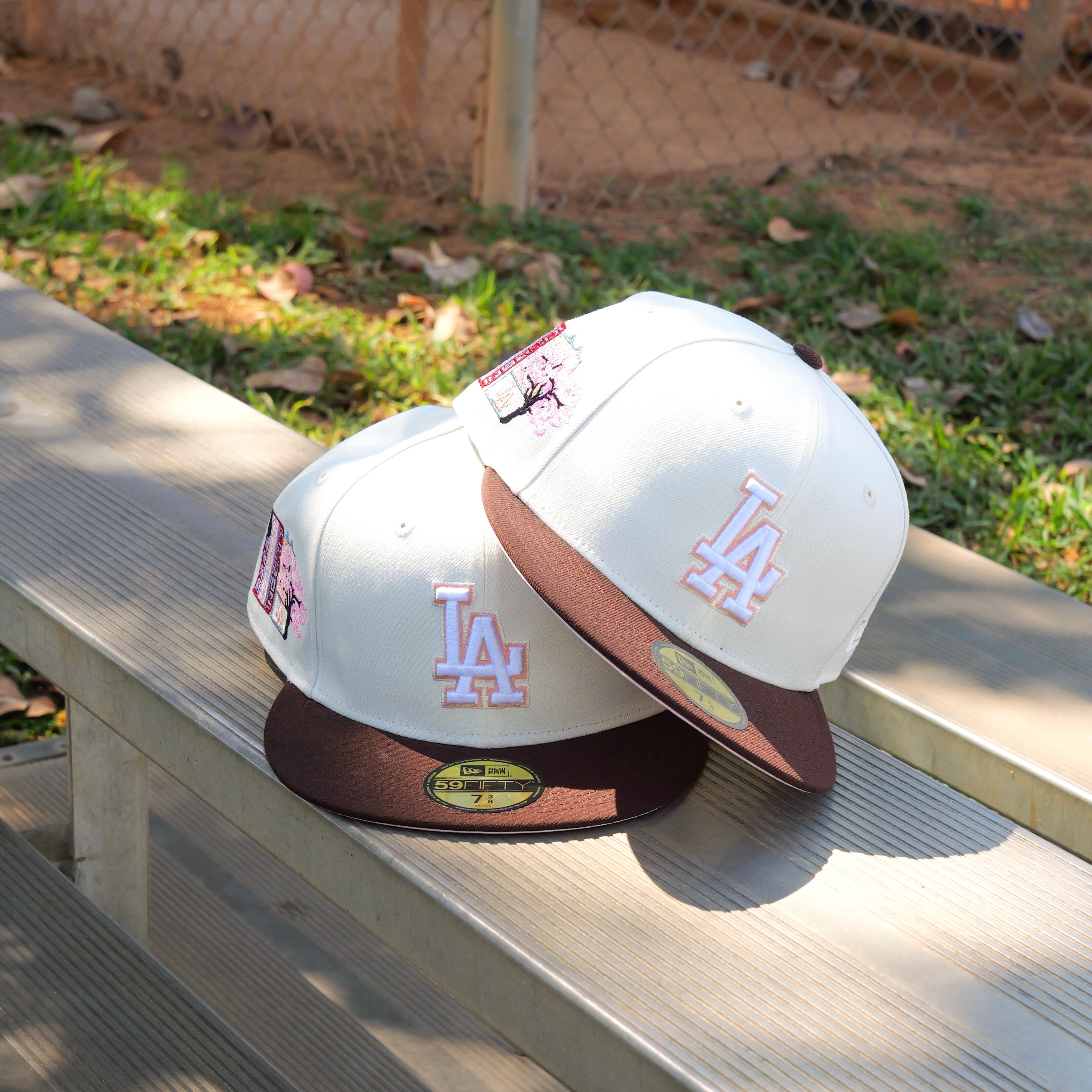 New Era Los Angeles Dodgers 2025 Tokyo Series Side Patch Fitted (Chrome/Walnut) - ST New Era