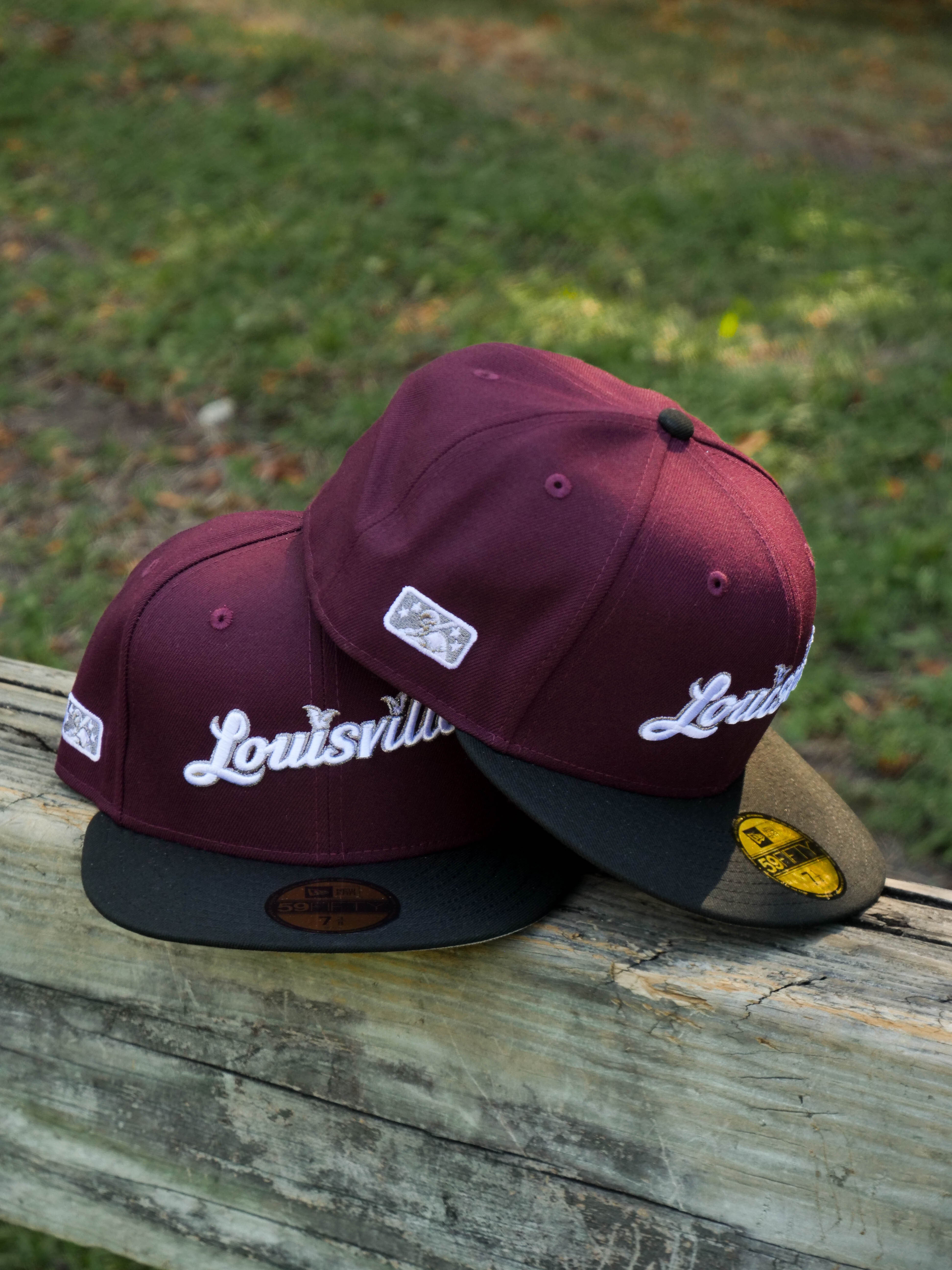 New Era Louisville Bats Grey UV (Maroon/Black) 59Fifty Fitted