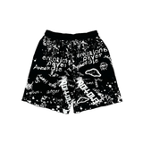 Mixed Emotion "Graffiti" Shorts (Black) - Mixed Emotion