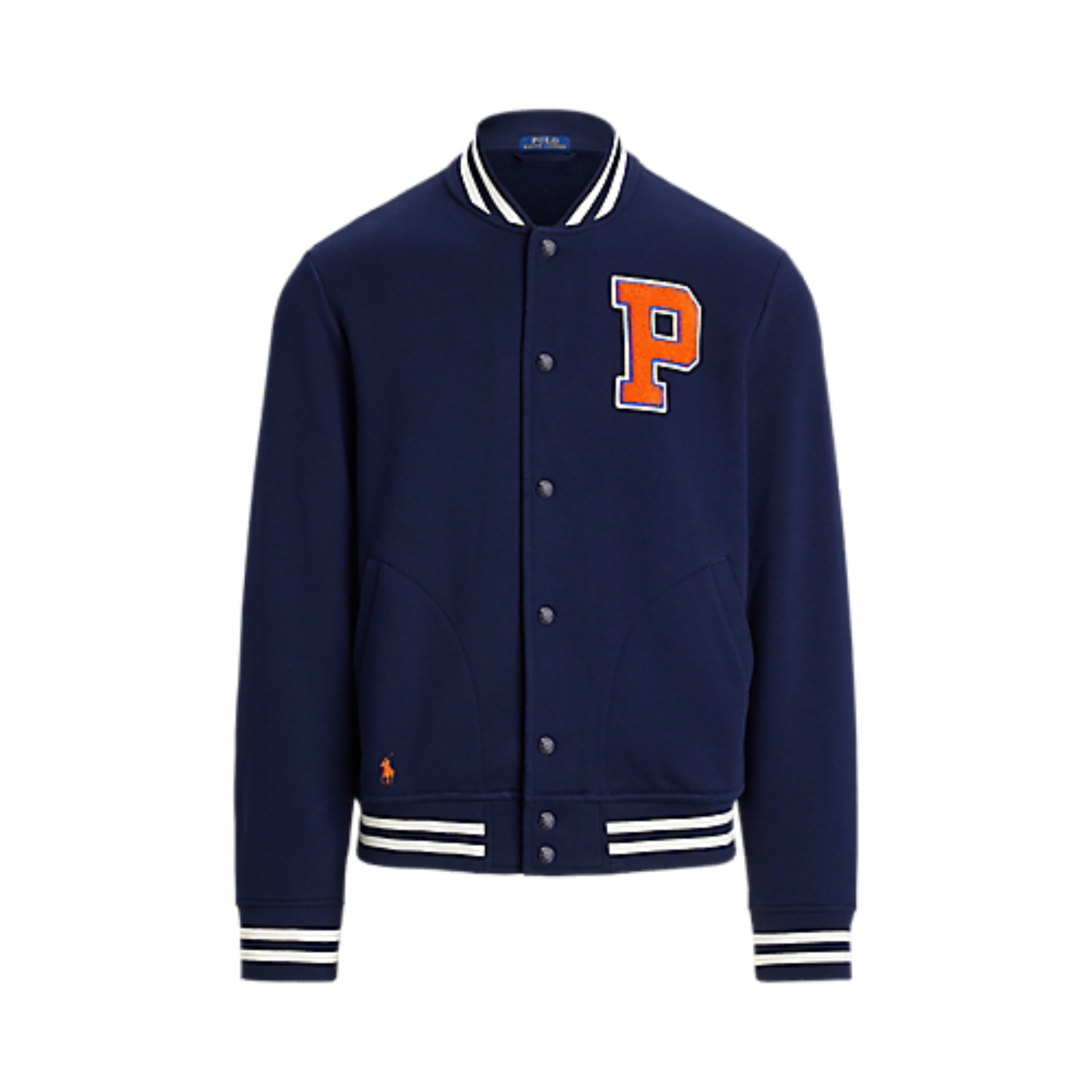 Polo Ralph Lauren The RL Fleece Baseball Jacket (Cruise Navy)