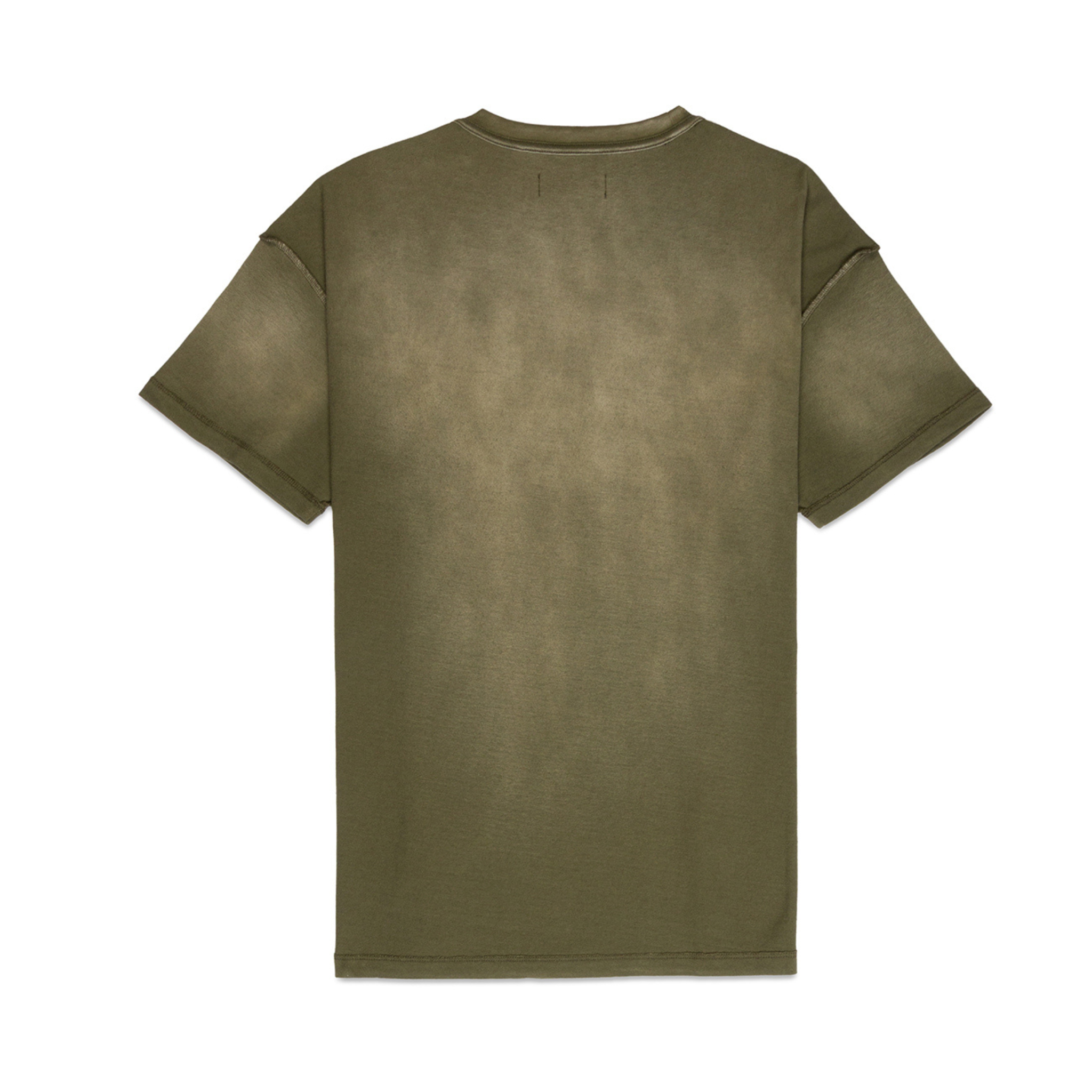 Purple Brand Textured Inside Out Logo Olive Tee (P101-JWBD124) - PURPLE BRAND