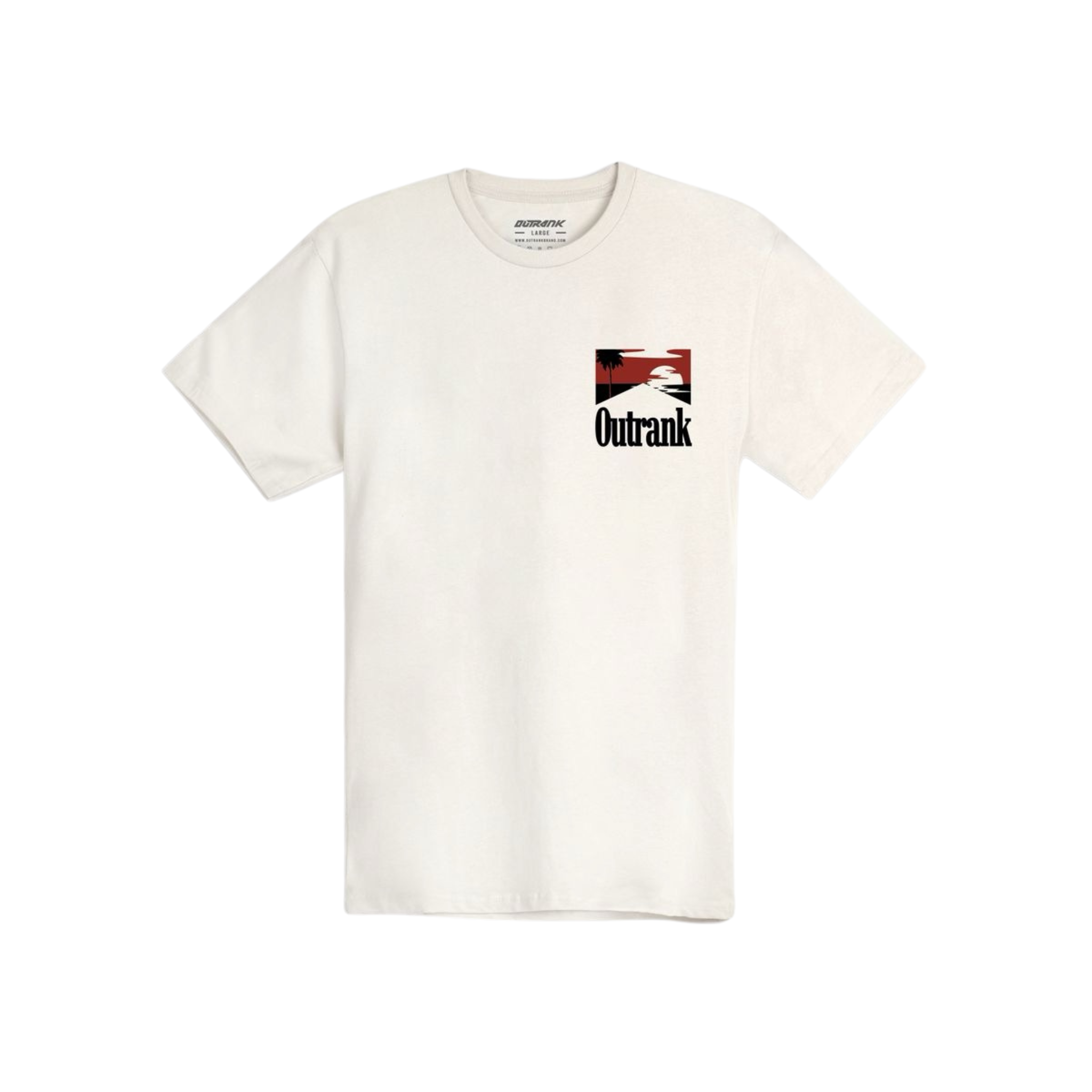 Outrank "We Shine Day or Night" T-shirt (Vintage White) - Outrank
