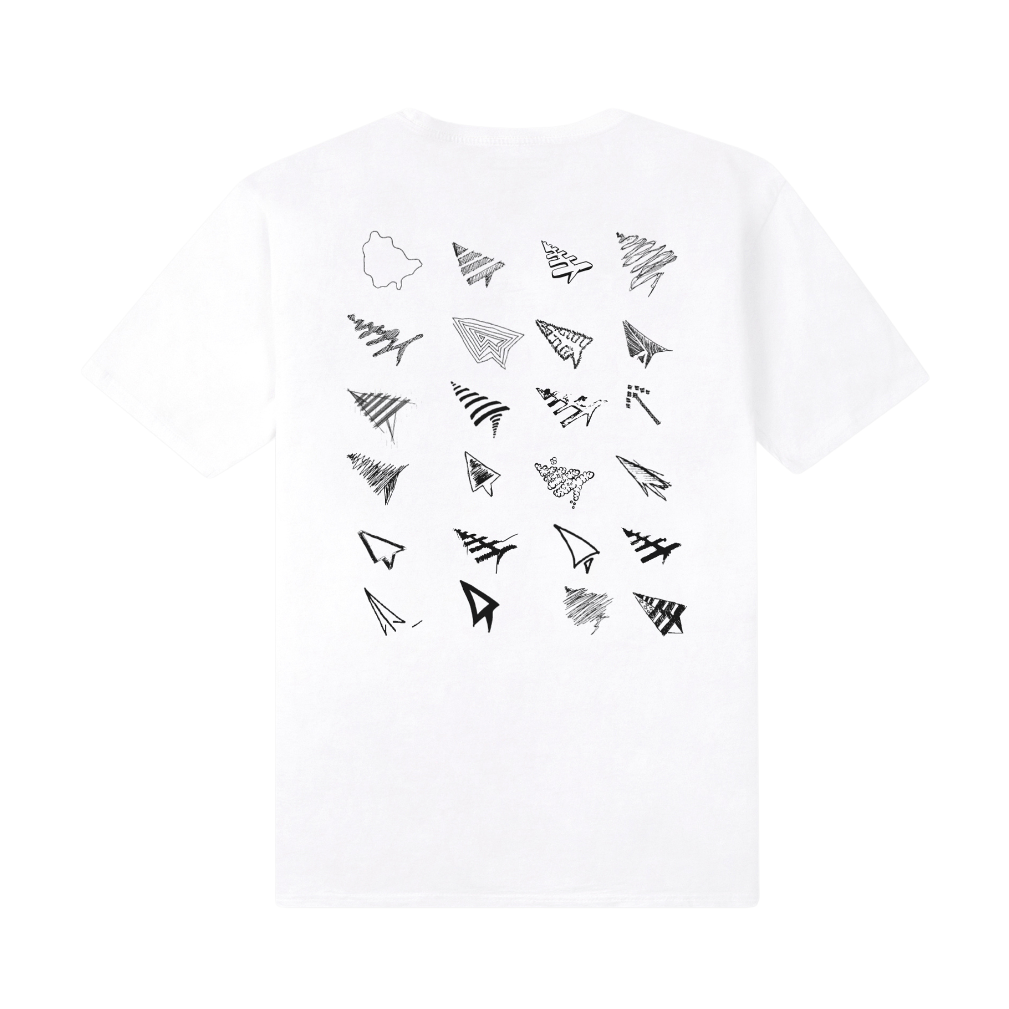 Paper Plane Process Sketched Tee (White) - Paper Plane