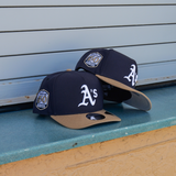 New Era Oakland Athletics 50th Anniversary 9FIFTY A-Frame Snapback-(Navy/Khaki) - New Era