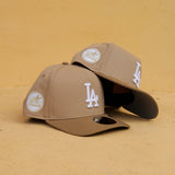 New Era LA Dodgers 1980 AllStar Game 9FIFTY A-Frame Snapback-(Camel/Khaki) - New Era