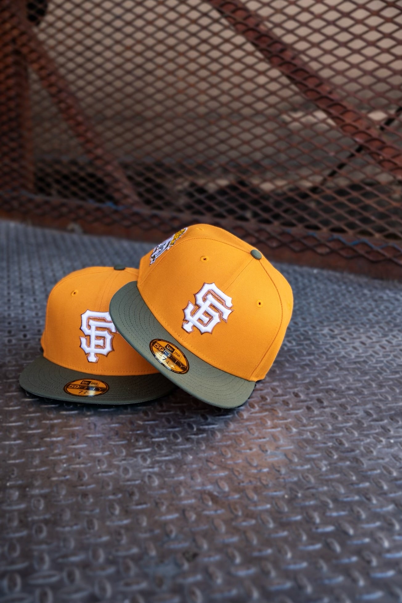 New Era San Francisco Giants 2012 World Champions Grey UV (Gold/Olive) 59Fifty Fitted