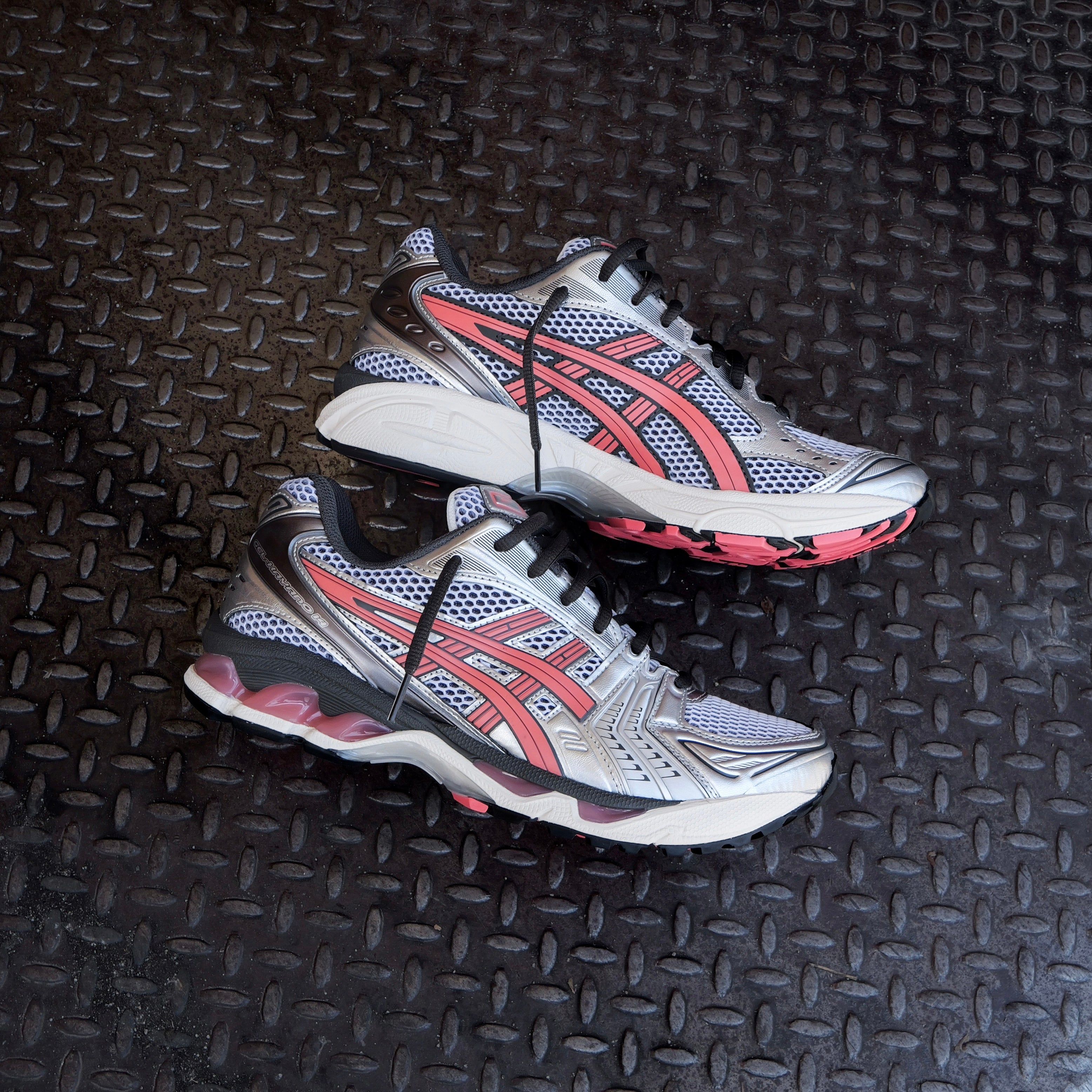 Mens Asics Gel-Kayano 14 (White/Papaya) - Asics