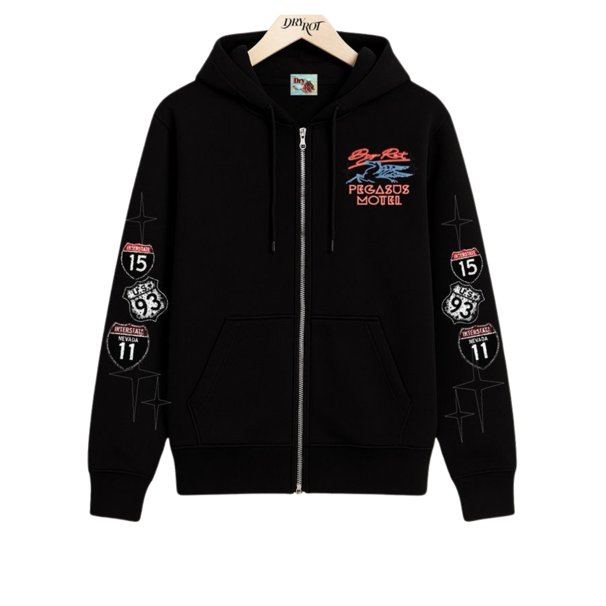 Dry Rot "Pegasus Motel" Hoodie (Black)