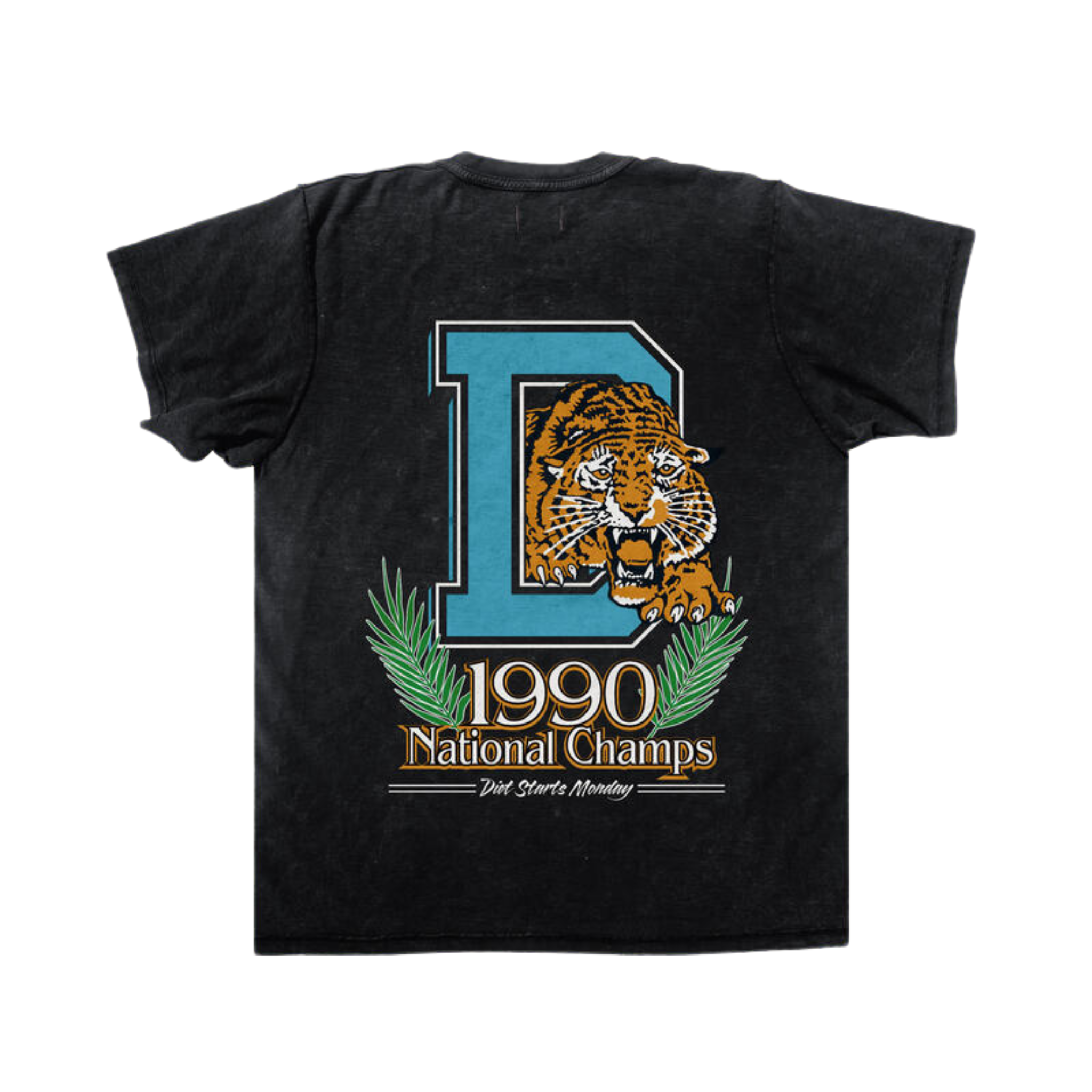 Diet Starts Monday Tiger Tee (Vintage Black) - Diet Starts Monday