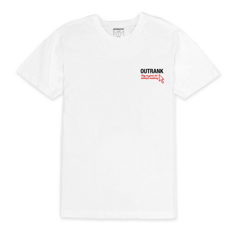 Outrank Play No Games T-Shirt (White)