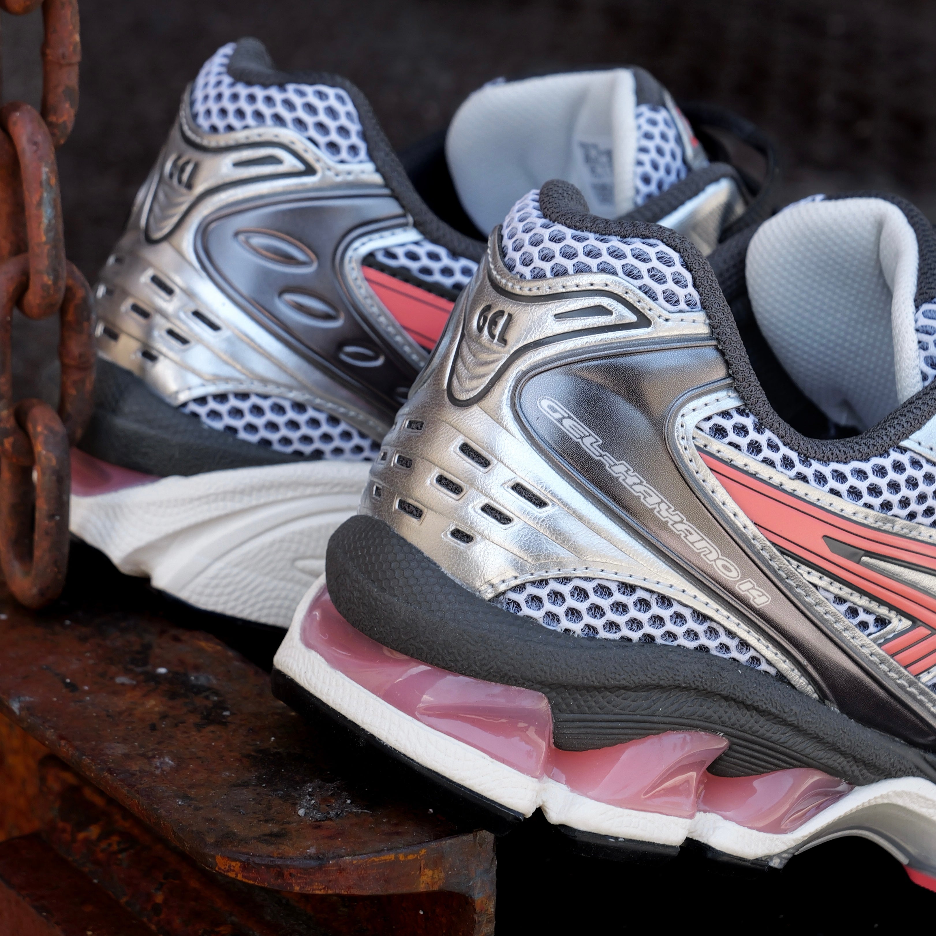 Mens Asics Gel-Kayano 14 (White/Papaya) - Asics