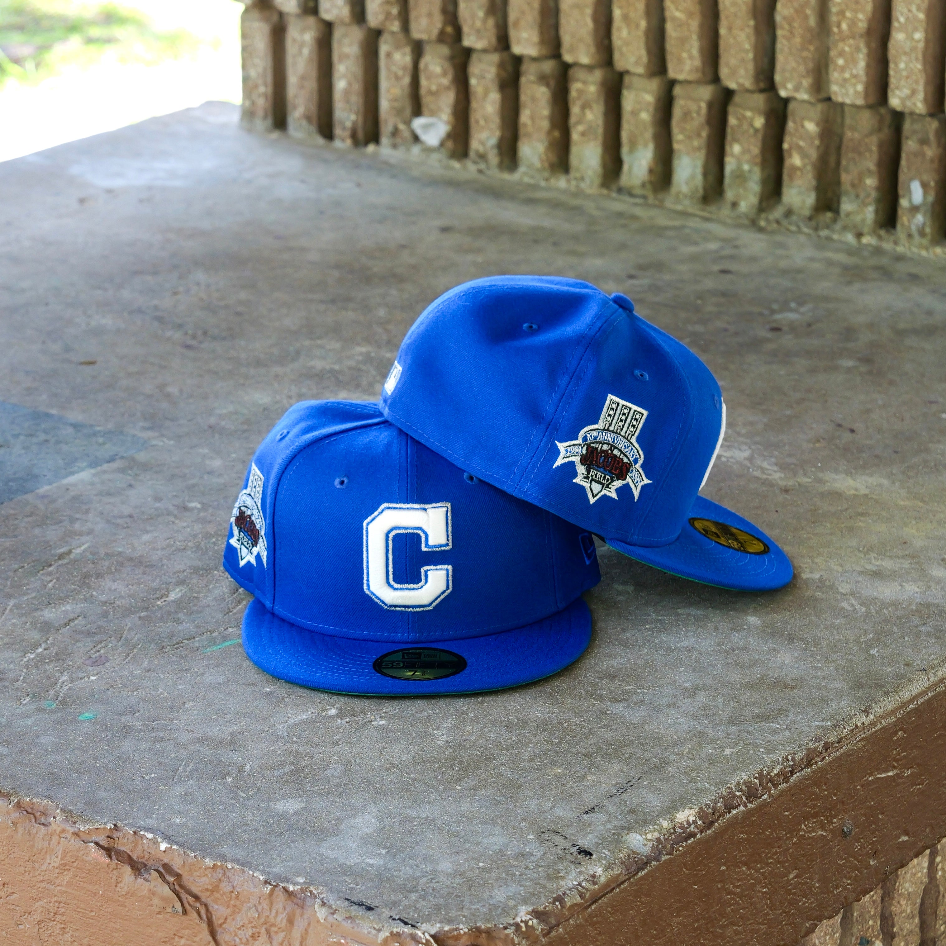 New Era Cleveland Indians Jacobs Field Side Patch Fitted - New Era