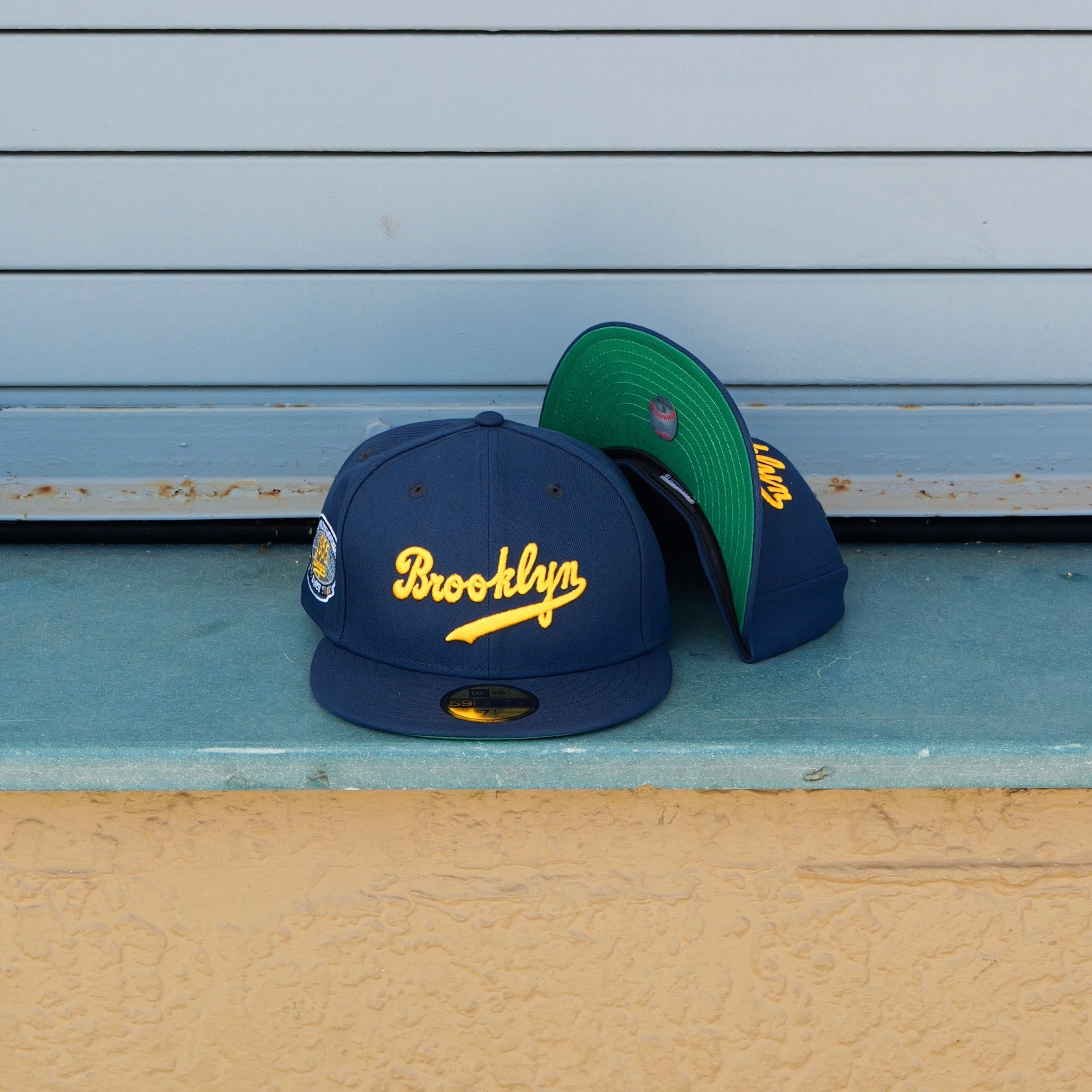 New Era Brooklyn Dodgers 1955 World Championship Side Patch Fitted - New Era