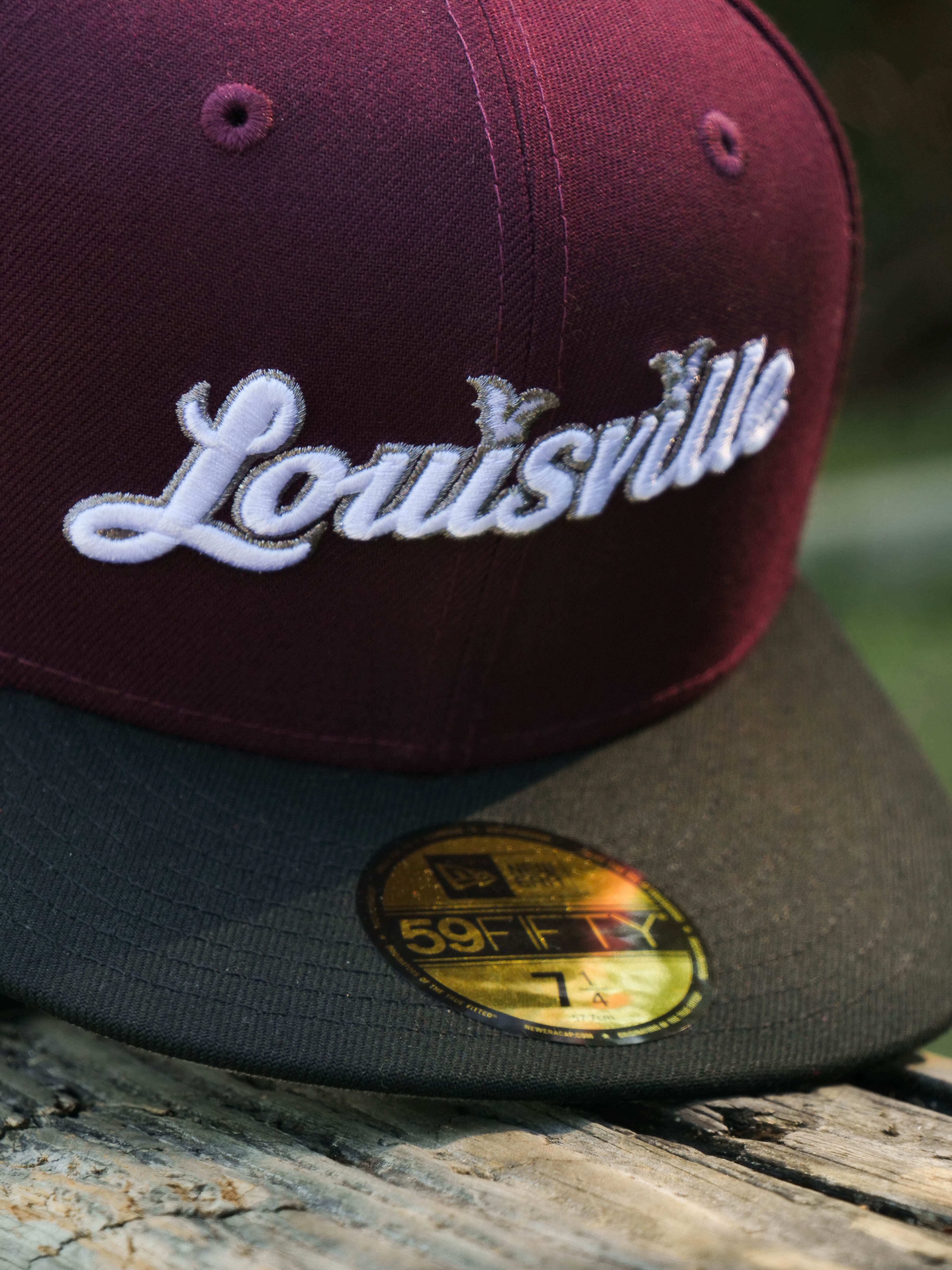 New Era Louisville Bats Grey UV (Maroon/Black) 59Fifty Fitted