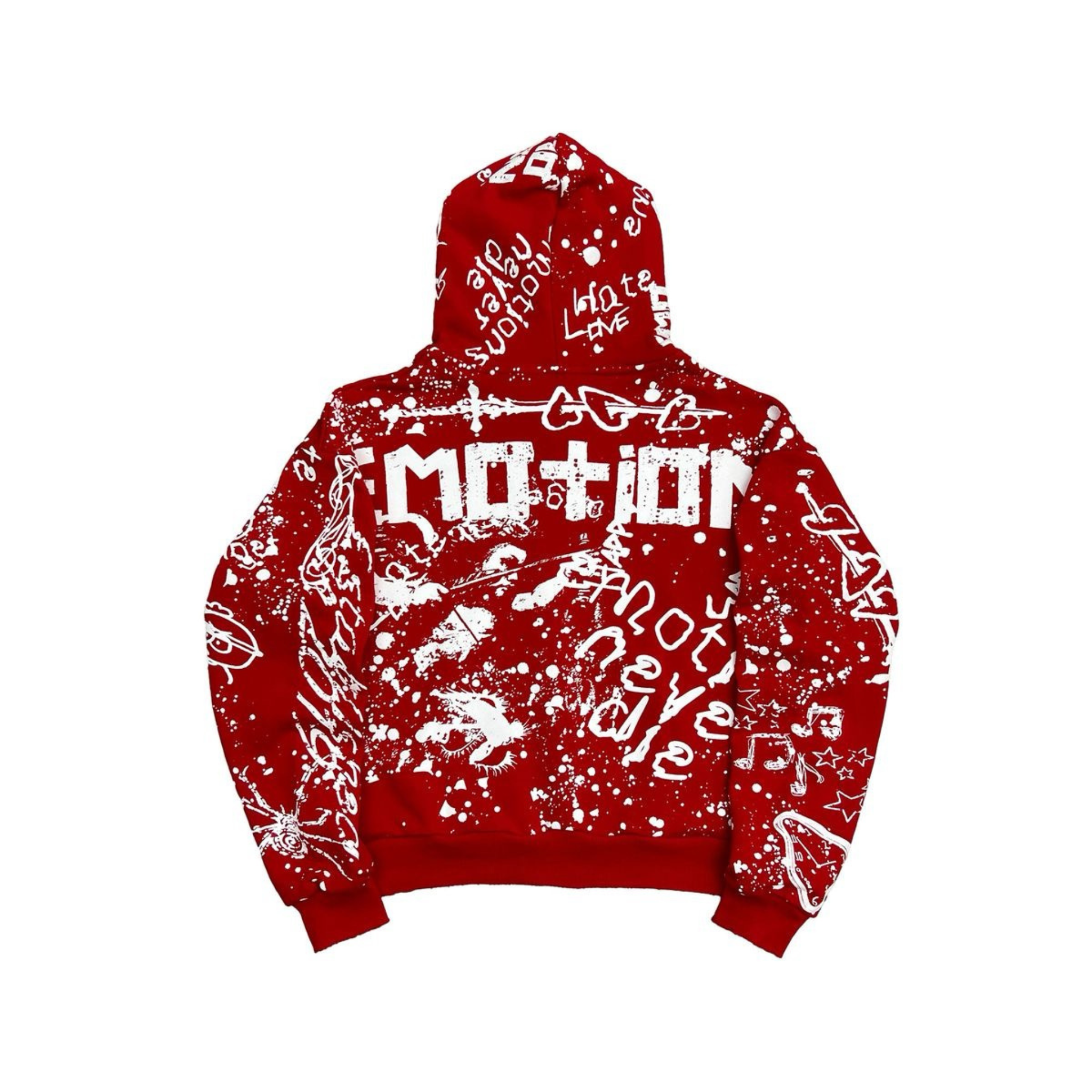 Mixed Emotion "Graffiti" Hoodie (Red) - Mixed Emotion