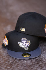 New Era Texas Rangers 40th Anniversary Grey UV (Black/Graphite) 59Fifty Fitted