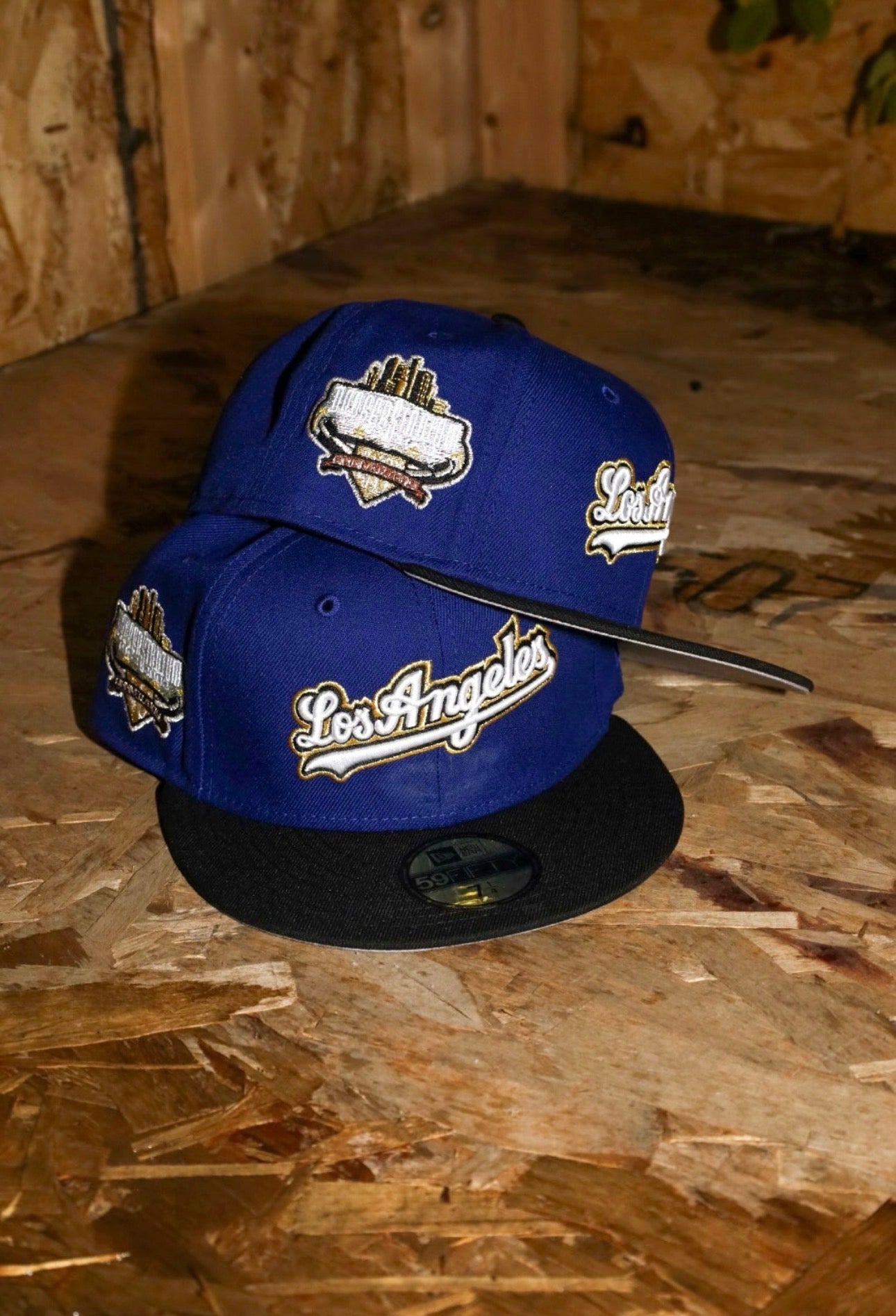 New Era Los Angeles Dodgers 40th Anniversary Side Patch Fitted (Royal/Black)