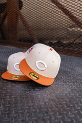 Cincinnati Reds 2003 Inaugural Season Grey UV (Mango Mocha/Orange) 59Fifty Fitted