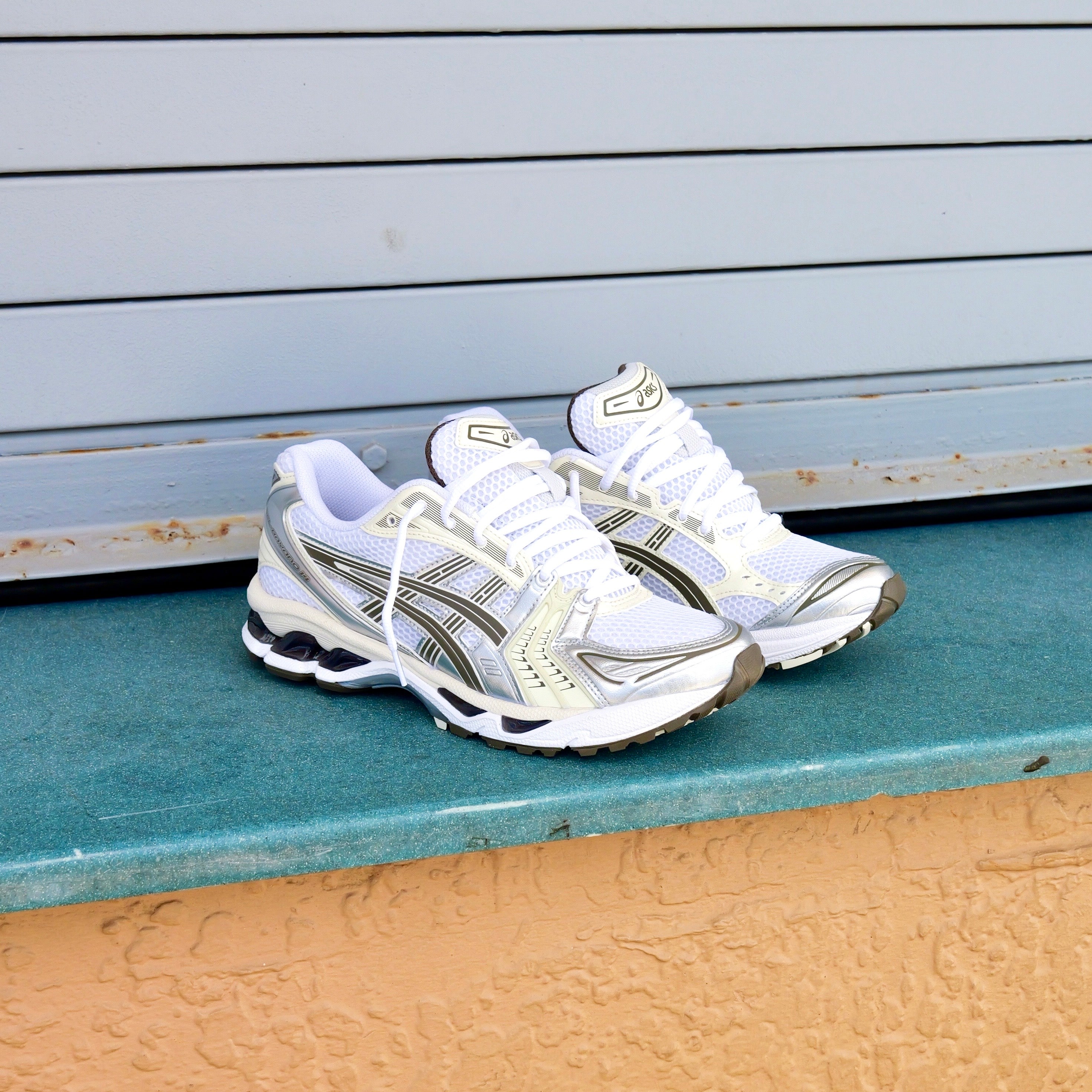 Mens Asics Gel-Kayano 14 (White/Ivory) - Asics