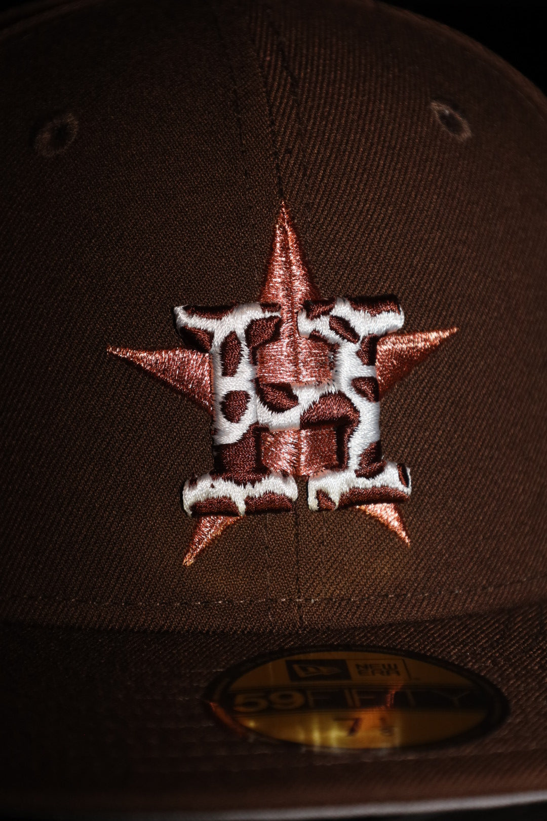 New Era Houston Astros 2022 World Series Side Patch Fitted (Walnut) - New Era