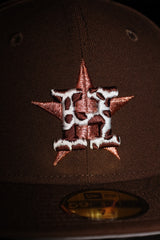 New Era Houston Astros 2022 World Series Side Patch Fitted (Walnut) - New Era