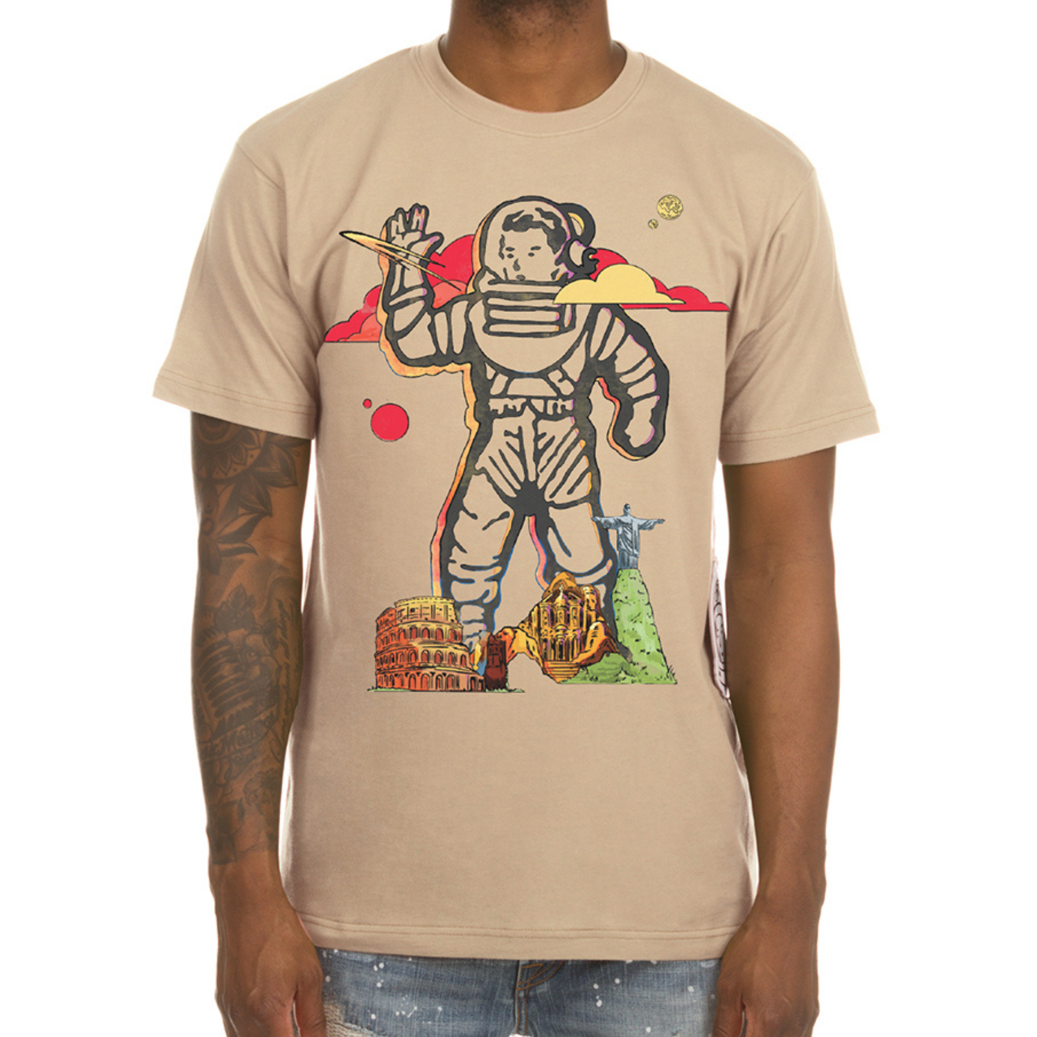 Billionaire Boys Club Astro Wonder Tee (Ivory Cream) - Billionaire Boys Club