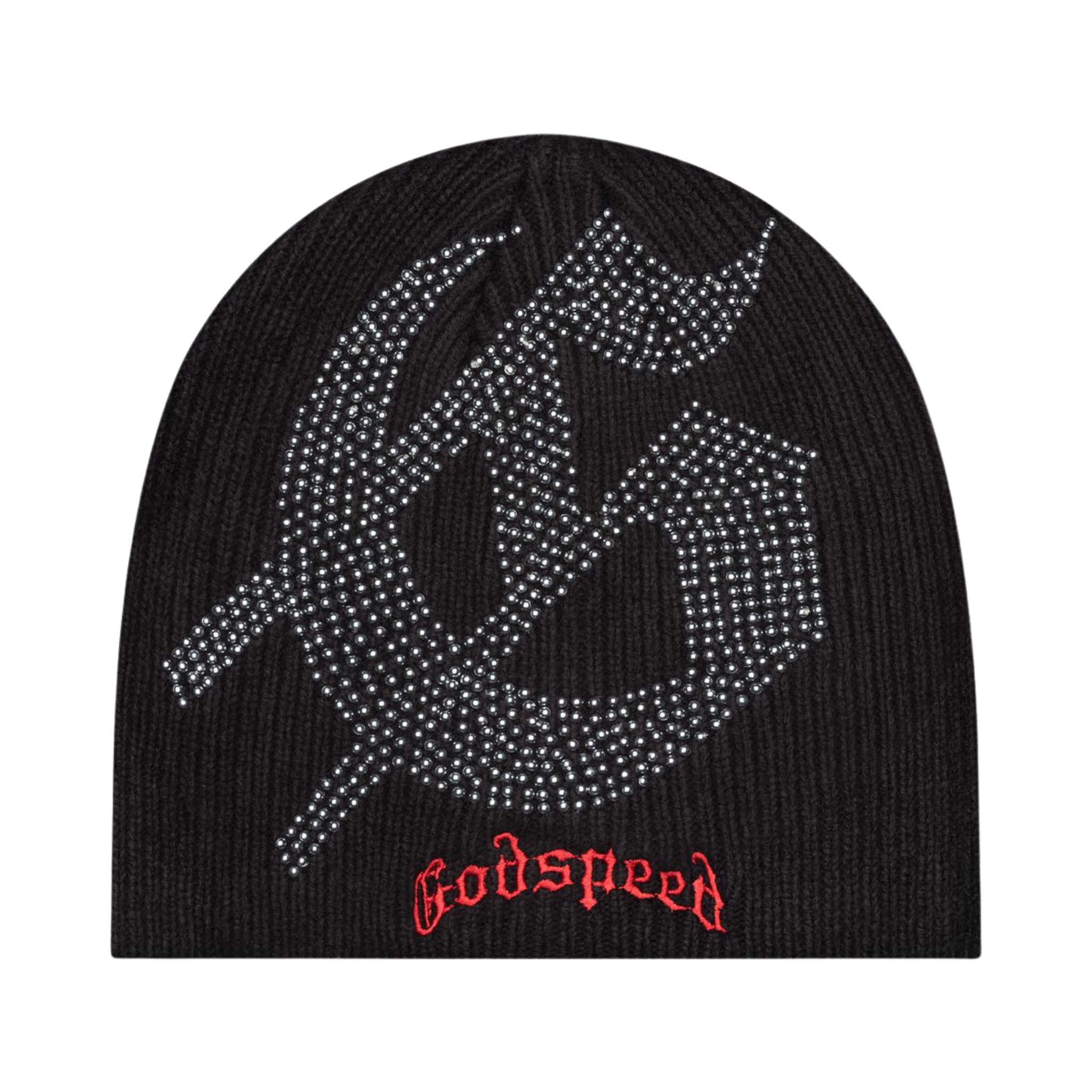 Godspeed Studded Beanie (Red/Black)