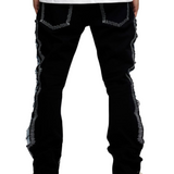 VALABASAS "Spectral" Stacked Denim (Black/Blue) - VALABASAS