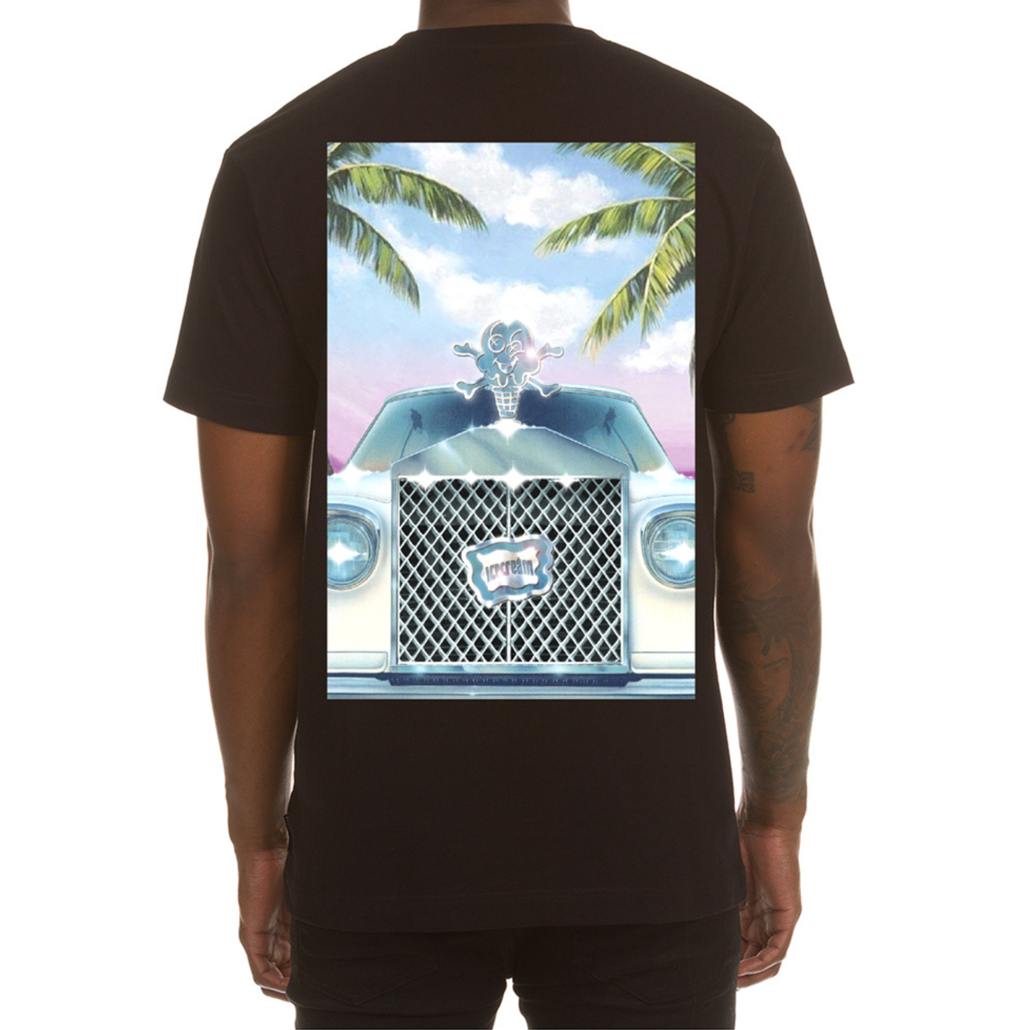 Icecream "Miami" SS Tee (Black) - Ice Cream