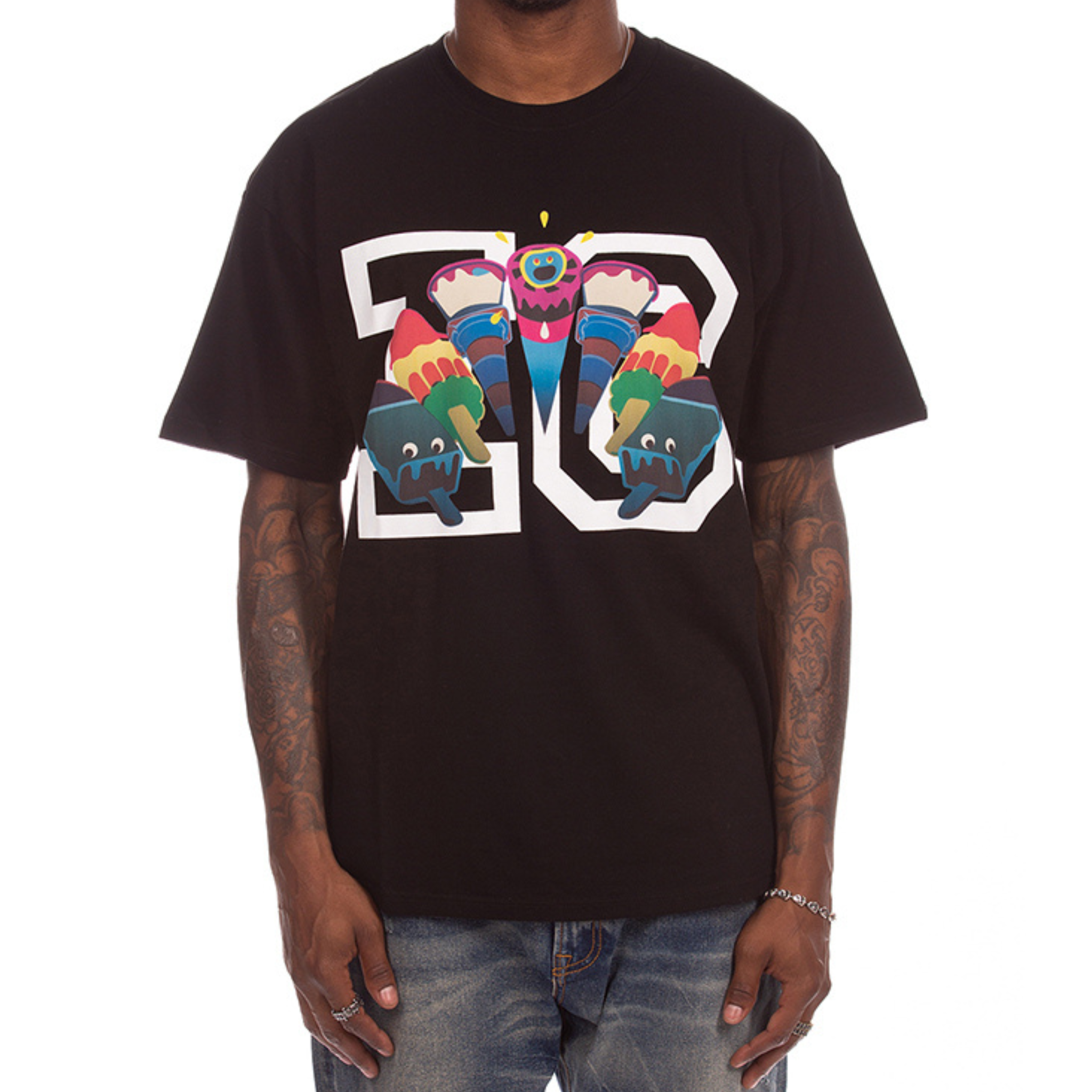 Icecream "Friends" SS Tee (Black)
