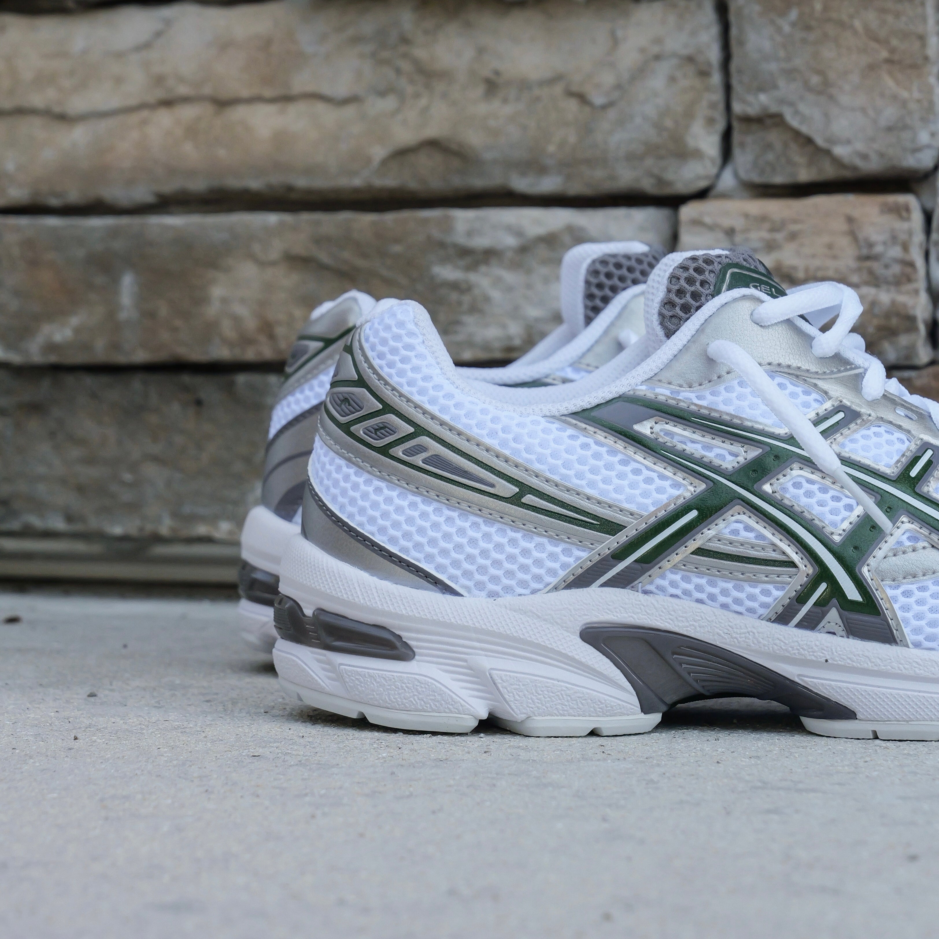 Mens Asics Gel-1130 (White/Forest Night) - Asics