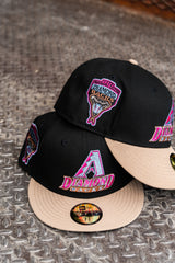 New Era Arizona Diamondbacks 1998 Inaugural Season Grey UV (Black/Camel) 59Fifty Fitted