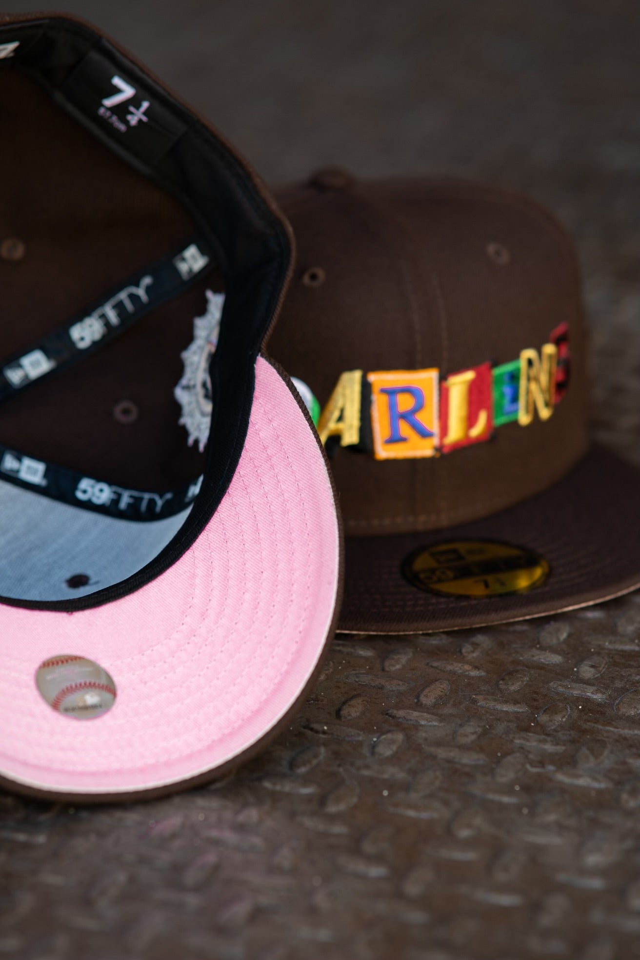 New Era Florida Marlins Pink UV (Burnt wood) 59Fifty Fitted - New Era