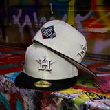 New Era Houston Astros 2019 World Series Side Patch Fitted (Off White/Black) - New Era