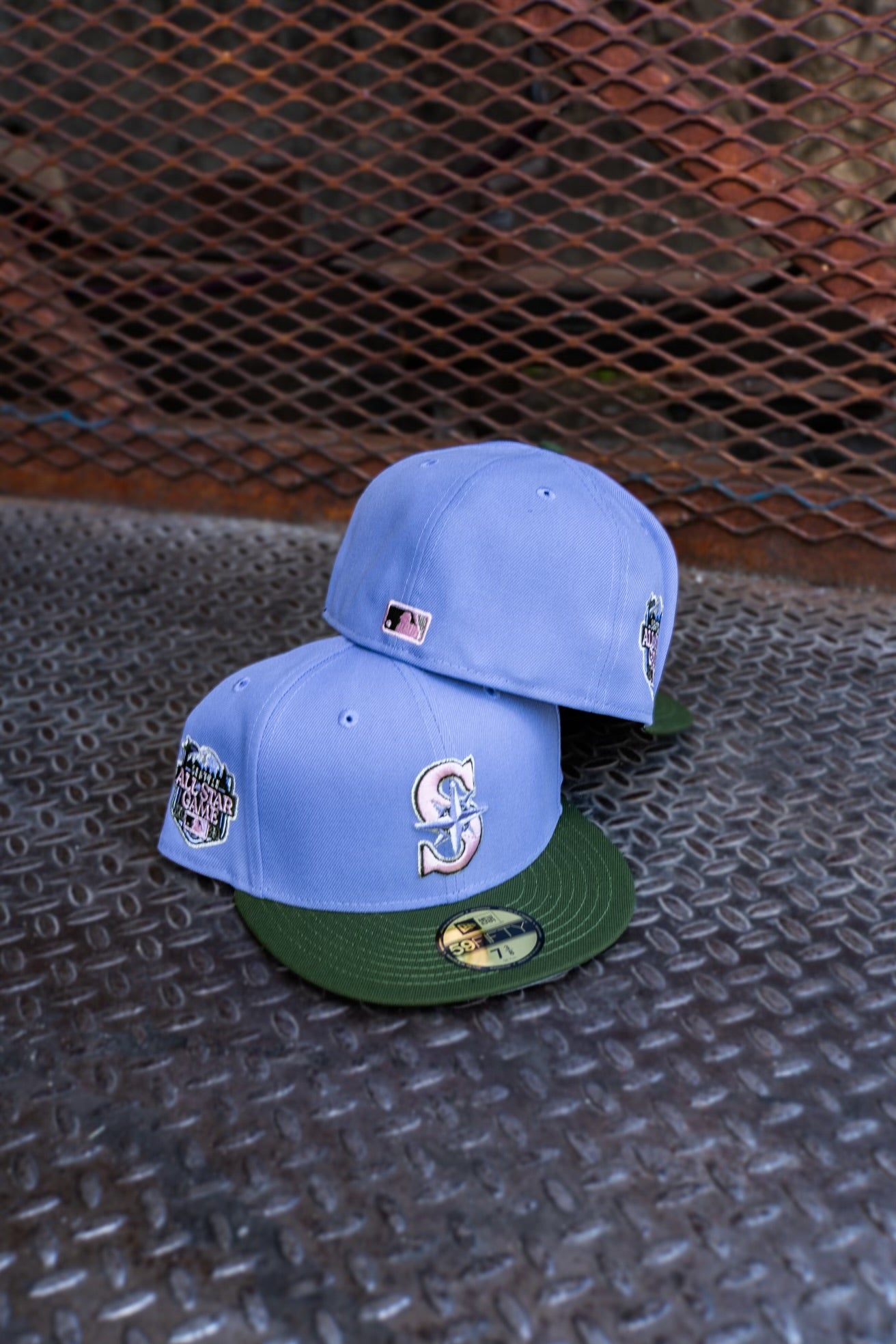 New Era Seattle Mariners 2023 All-Star Game Grey UV (Lavender/Olive) 59Fifty Fitted