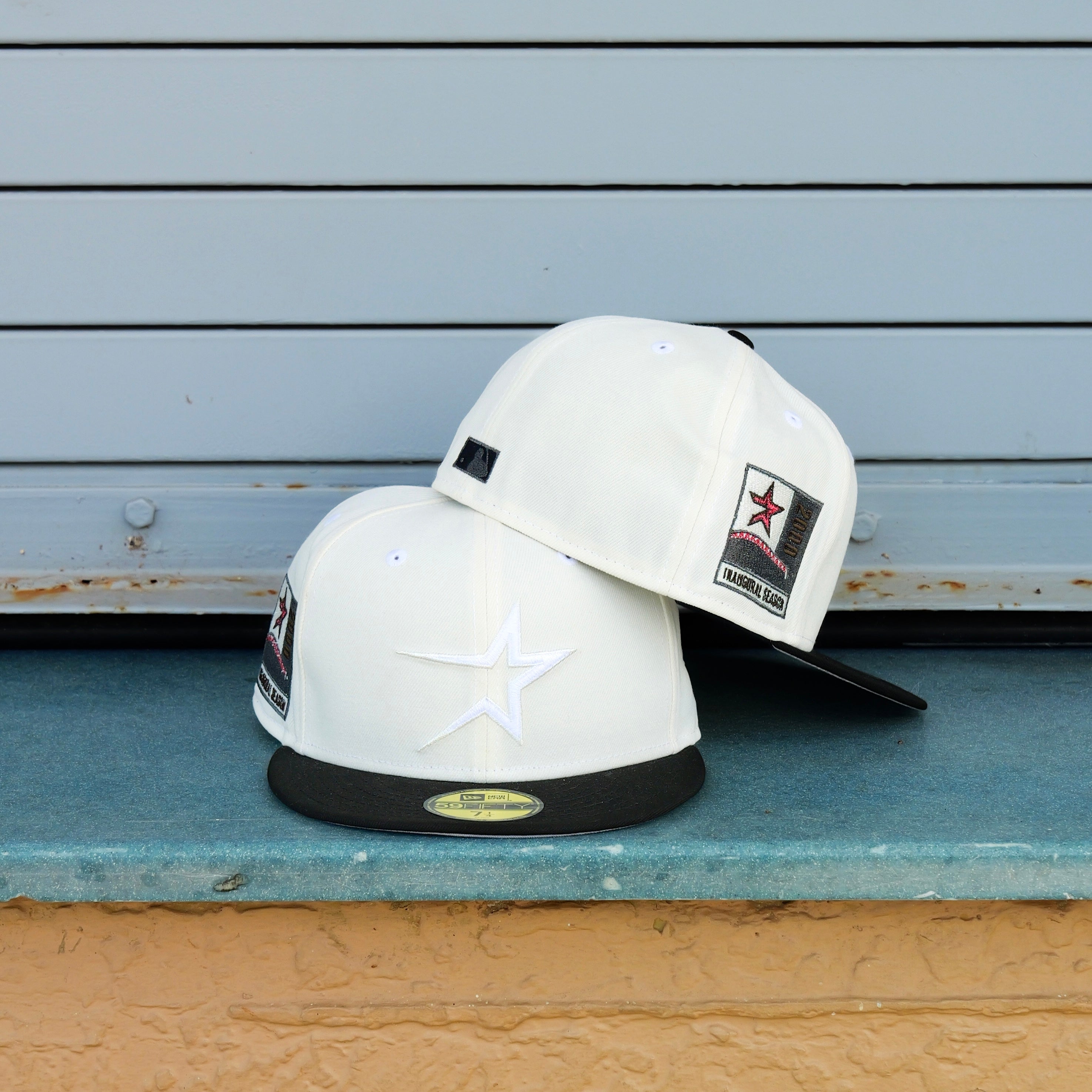 New Era Houston Astros 2000 Inaugural Side Patch Fitted (Off White/Black) - New Era