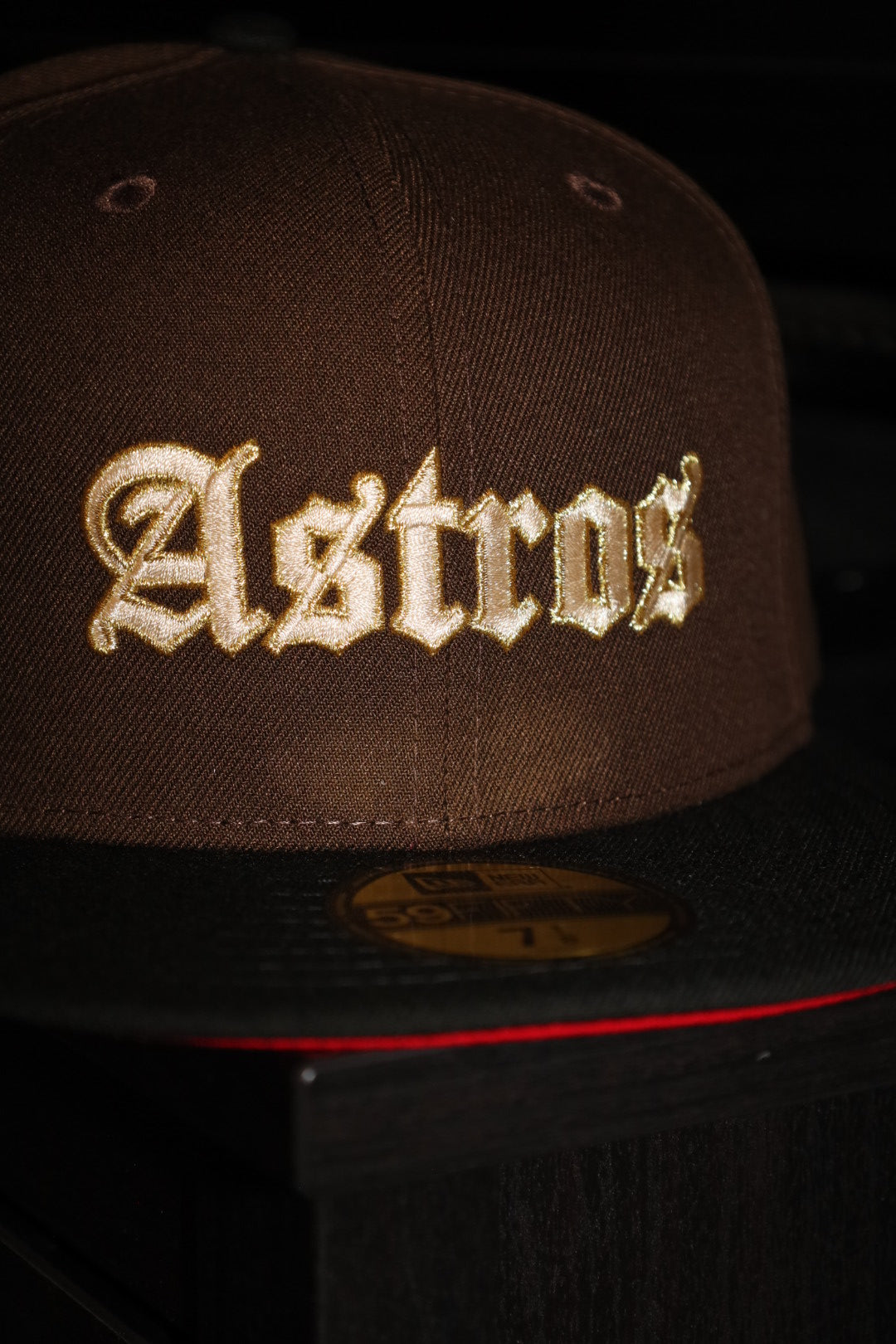 New Era Houston Astros Astrodome The Original Side Patch Fitted (Brown/Black)