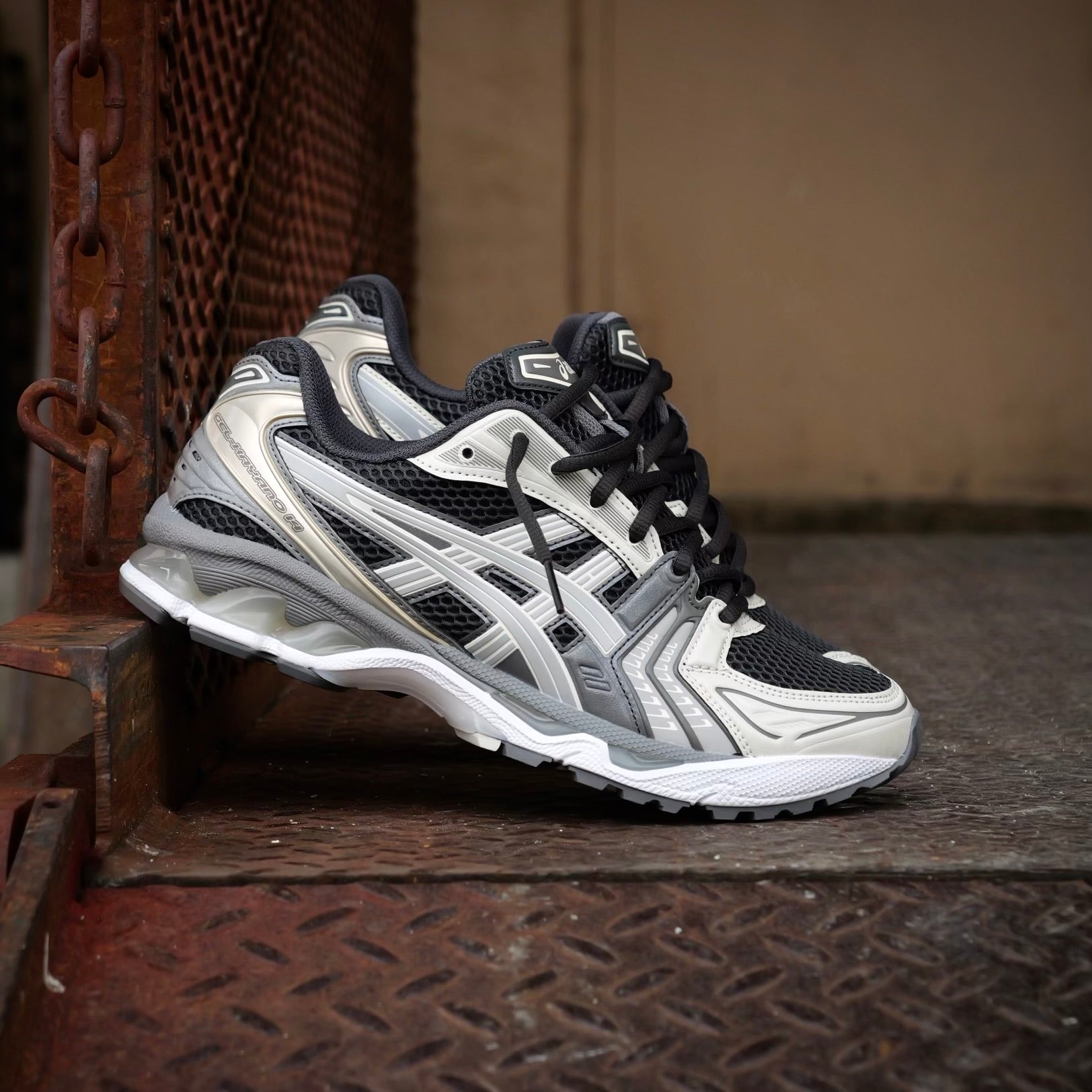 Mens Asics Gel-Kayano 14 (Obsidian/Cement Grey) - VIP Asics
