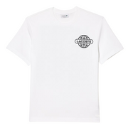 Lacoste Unisex Printed Heavy Cotton Jersey T-Shirt (White) - Lacoste