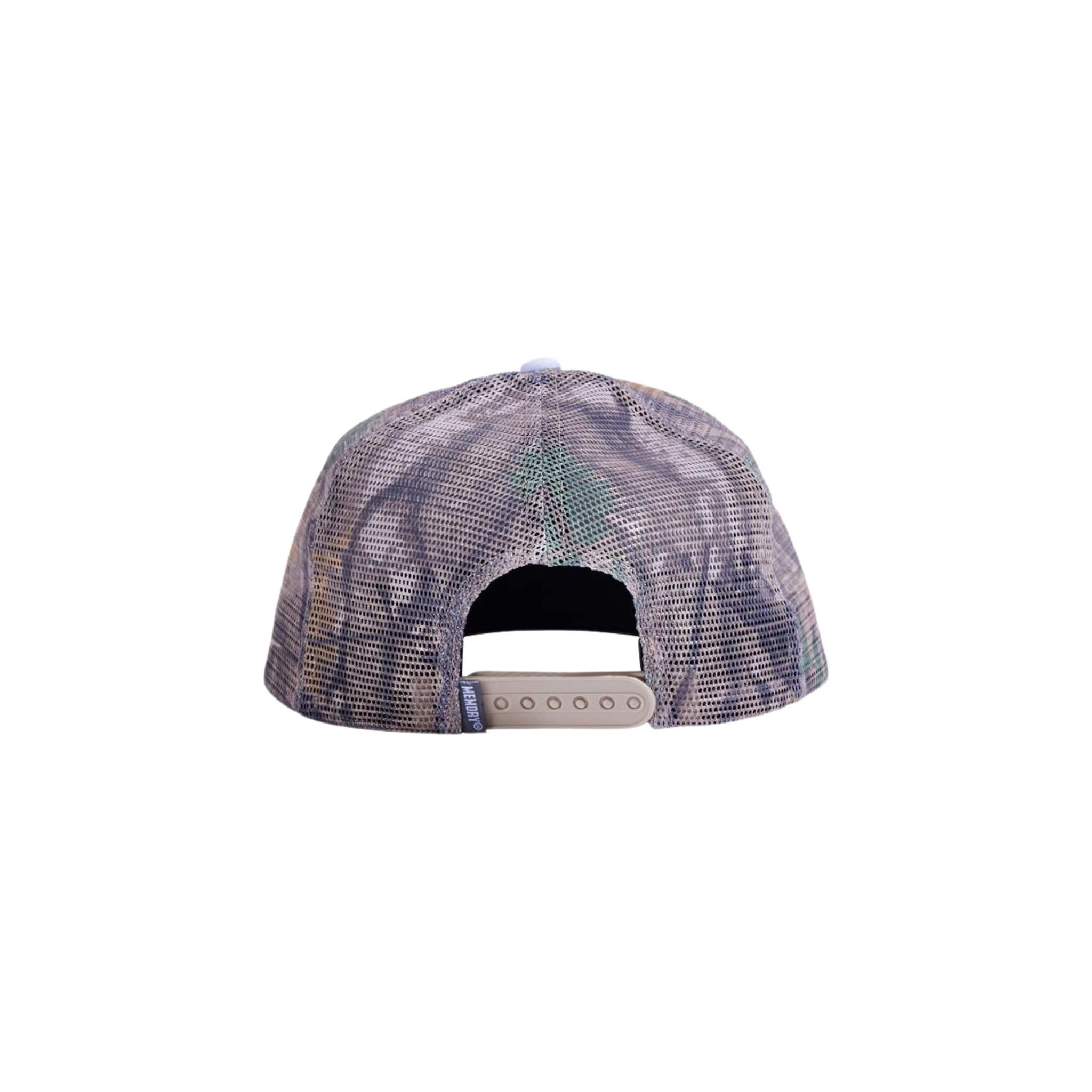 Memory Lane Workwear Label Trucker Hat (White/Camo)