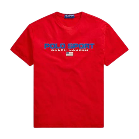 Polo Ralph Lauren Classic Fit Polo Sport Jersey T-Shirt (Red) - Polo Ralph Lauren