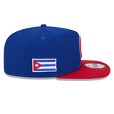Cuba 2026 World Baseball Classic 9FIFTY A-Frame Snapback- Royal/Red - New Era