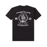 Paper Plane Crown Tee (Black) - Paper Plane