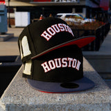 New Era Houston Astros 17' 22' Championship Trophies Side Patch Fitted (Black/Graphite)