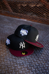 New Era New York Yankees 2000 World Series Grey UV (Black/Maroon) 59Fifty Fitted