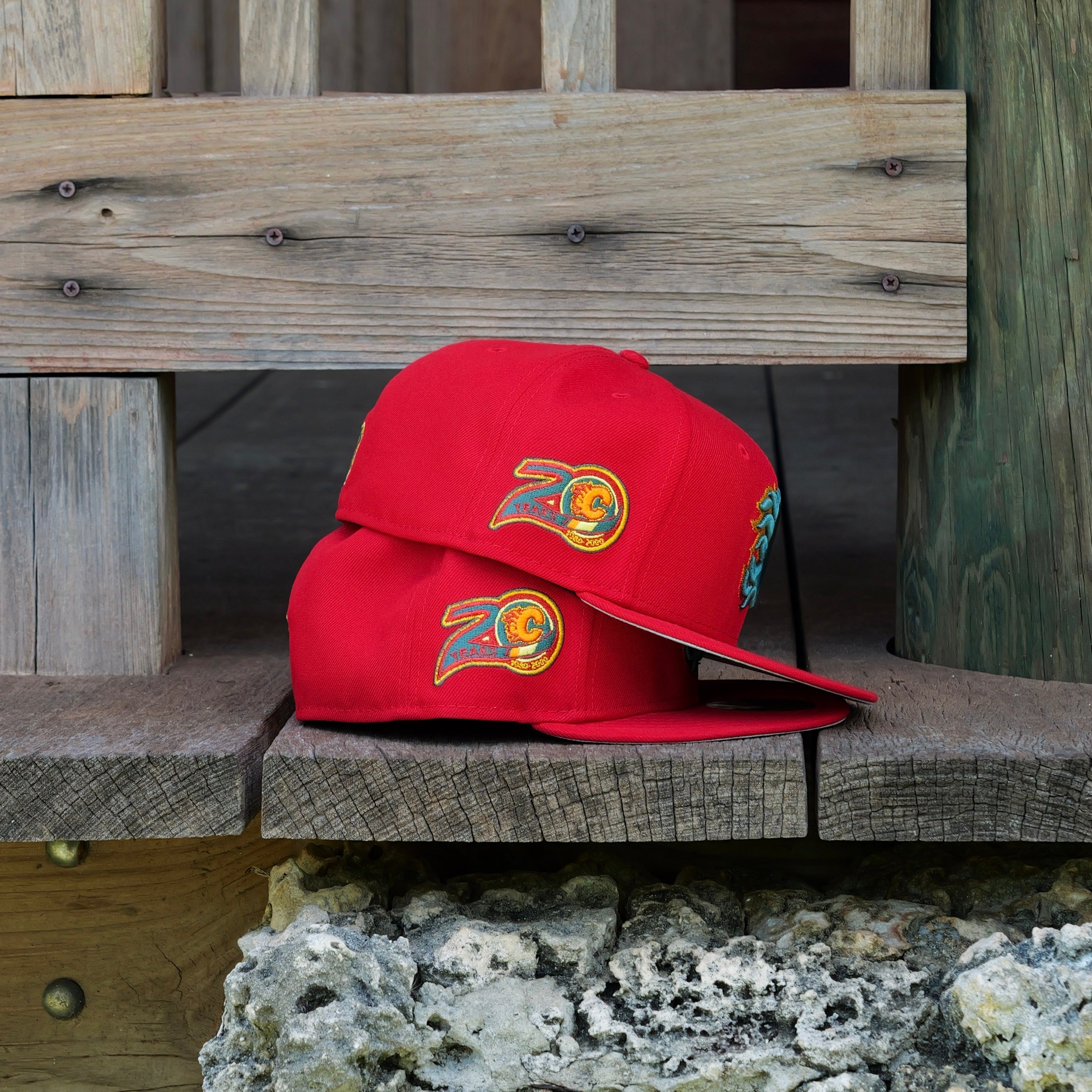 New Era Calgary Flames 20th Anniversary Side Patch Fitted - New Era