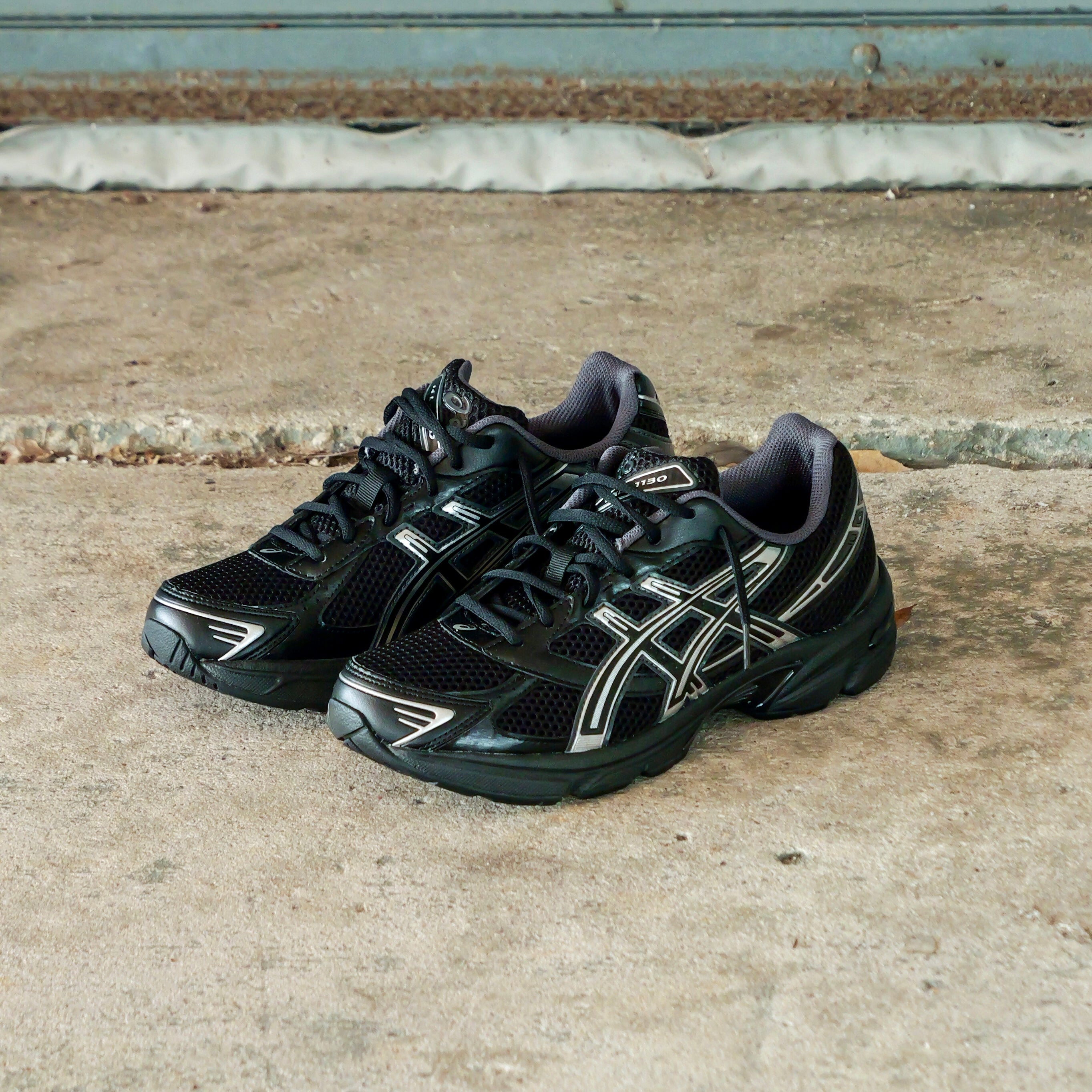 Mens Asics Gel-1130 (Black/Pure Silver)
