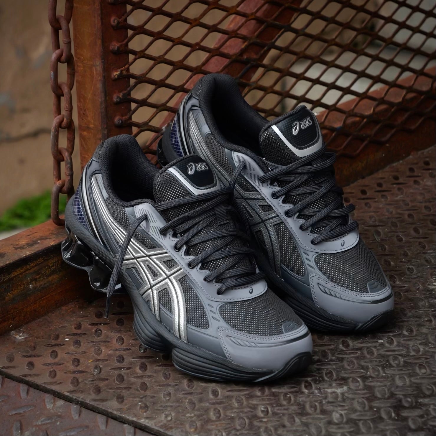 Mens Asics Gel-Kinetic Fluent (Graphite Grey/Pure Silver) - Asics