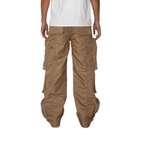 EPTM Baggy Moon Zip Cargo Pants (Khaki)