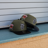 New Era San Francisco 50th Anniversary 9FIFTY A-Frame Snapback-(Olive/Black) - New Era